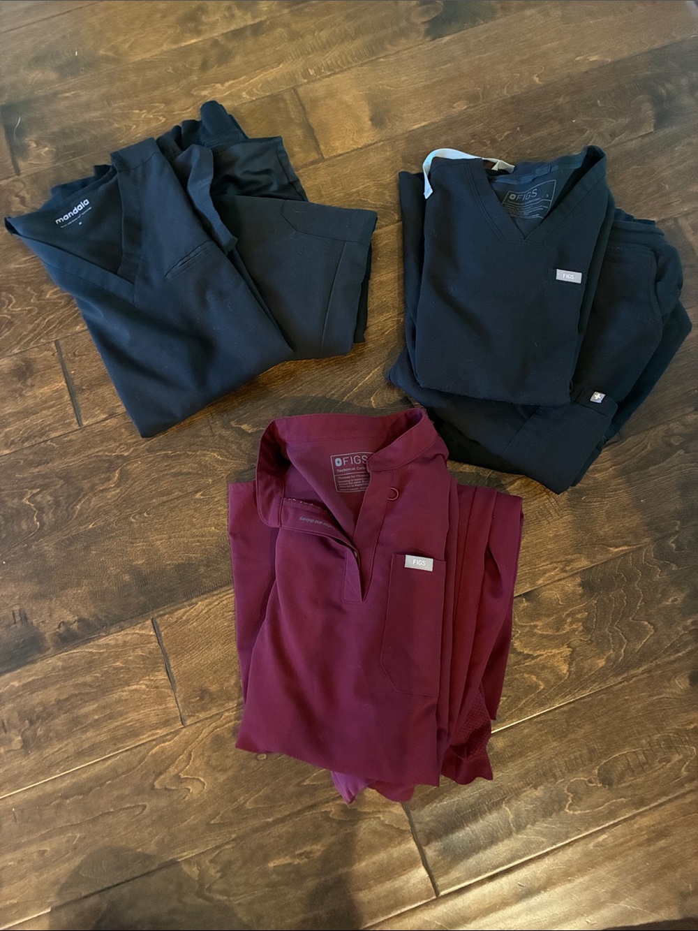 FIGS 3 sets of maternity scrubs